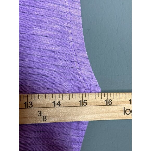 Pilcro Anthropologie Women's XS Purple Stipe Scrunch Tank Sleeveless - Picture 8 of 8
